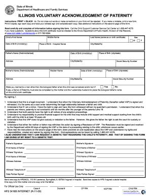 Voluntary Acknowledgement Of Paternity Delaware Form Fill Out And