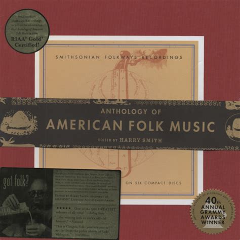 Various Cd Anthology Of American Folk Musik 6 Cd Book Bear