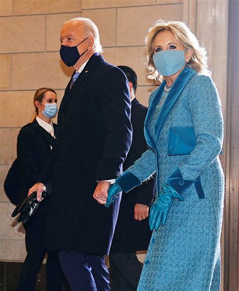 The hidden message of jill biden's dress. Dr. Jill Biden Looks Regal In Ocean Blue Tweed Coat ...