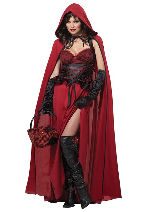 Women S Dark Red Riding Hood Costume