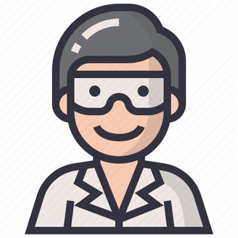 Avatars Character Male Man Profession Science Scientist Icon