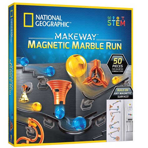Buy National Geographic Magnetic Marble Run 50 Piece Stem Building