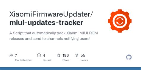 Github Xiaomifirmwareupdater Miui Updates Tracker A Script That Automatically Track Xiaomi