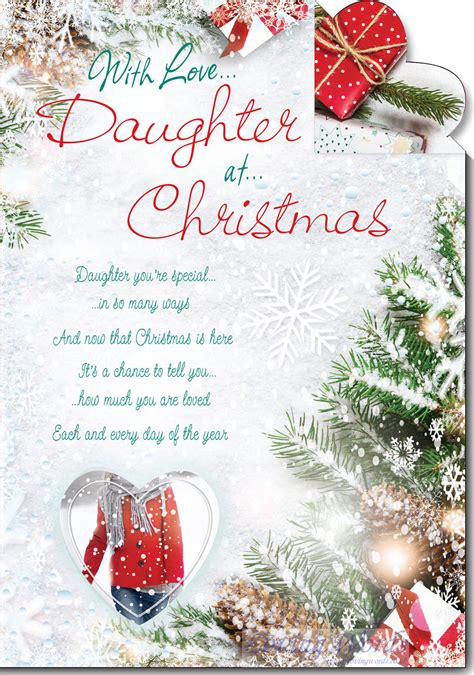 Love Daughter At Christmas Greeting Cards By Loving Words