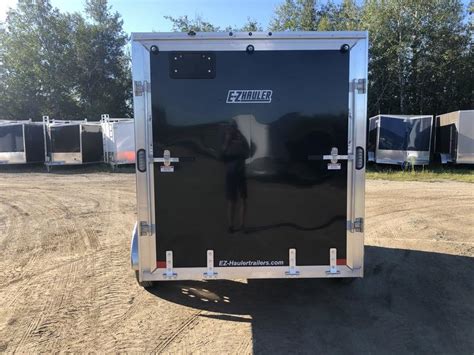2021 E Z Hauler 6x10 Aluminum Enclosed Cargo Trailer Wramp Door With