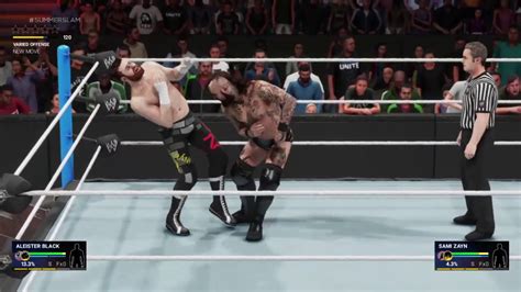 Wwe 2k19 Aleister Black Vs Sami Zayn Youtube