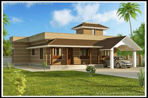 Kerala Home Design Single Story House At 1400 Sqft