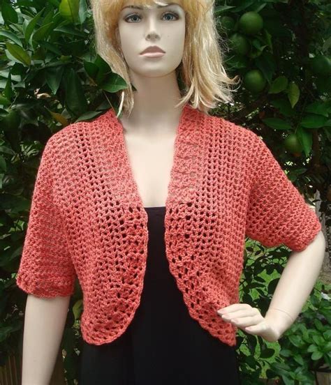 Short Sleeve Bolero Crochet Pattern Instant Download Etsy Crochet Shrug Pattern Crochet