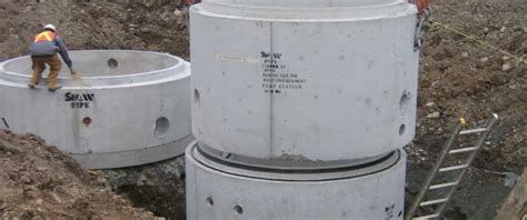 Shaw Precast Solutions Produces Circular Precast Concrete Manholes In