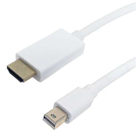 Mini Displayport Male To Hdmi Male Cable W Audio 4kx2k 30hz 32awg