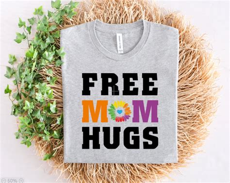 Free Mom Hugs Svg Svgs Pride Gay Lesbian Transgender Love Etsy