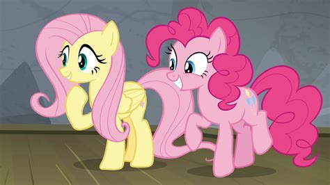 1721486 Excited Fluttershy Horse Play Pinkie Pie Safe Screencap