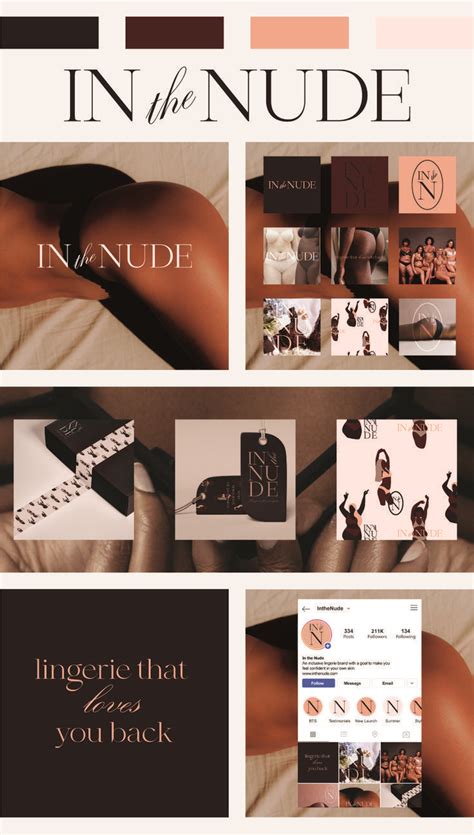 Luxurious Brand Identity For In The Nude Luxurious Inclusive