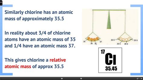 Relative atomic masses are determined via the output of a mass spectrometer. Isotopes and Relative Atomic Mass - YouTube