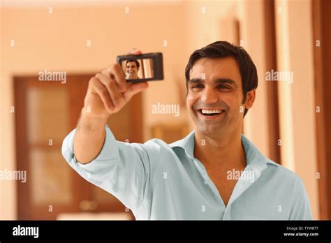 Man Taking Picture Of Himself Stock Photo Alamy