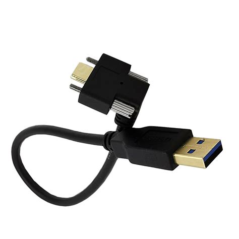 Up And Down 90° Angled Usb 31 Type C Dual Screw Locking To Standard Usb