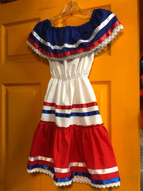Dominican Republic Dress Caribbean Dress Puerto Rico Dress Etsy