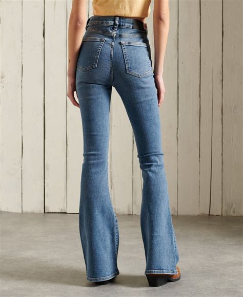 Superdry High Rise Skinny Flare Jeans Women S Jeans