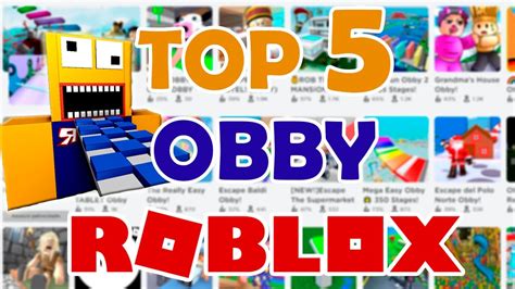 Los Mejores Juegos De Obby En Roblox Top 5 Youtube