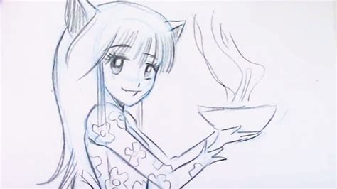 Anime hoodies drawing anime merchandise drawn anime hoodie pencil. Draw Manga Cat Girl (Neko) For Beginners - YouTube