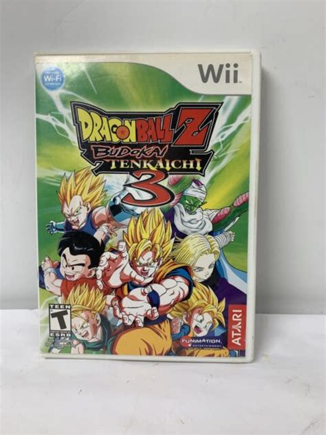 Dragon Ball Z Budokai Tenkaichi 3 Nintendo Wii 2007 For Sale Online Ebay