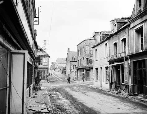 Street Scene In St Mere Eglise After Its Capture By The Us Army 10