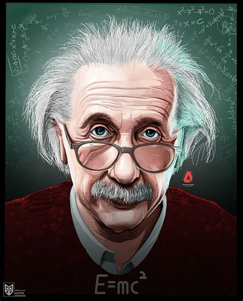 Albert Einstein Vector Art On Behance Cartoon Character Pictures