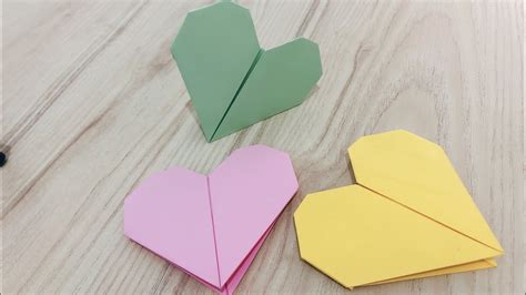 Corazón De Papel Origami How To Make A Paper Heart Youtube
