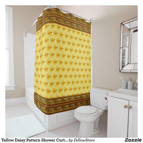 These diy bathroom decor ideas are offering some creative alternatives for people looking to outfit their washrooms with quirky and unique designs. Yellow Daisy Pattern Shower Curtain | Zazzle.com ...