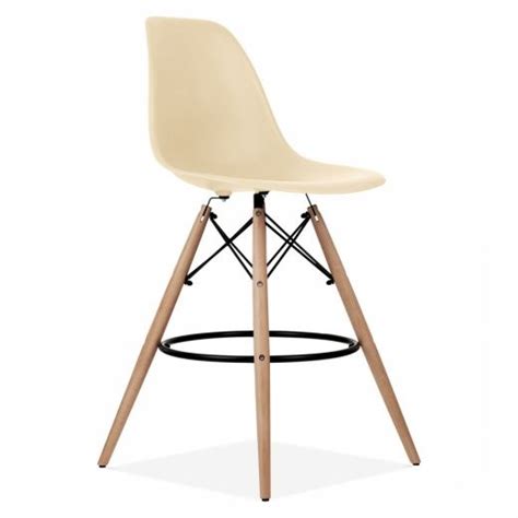 Dsw Style Bar Stool Plastic Seat Cream 71cm Eames Eiffel Chair