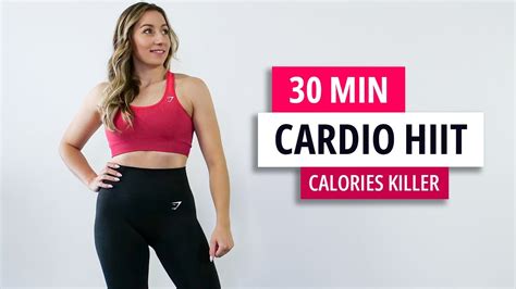 30 Min Calorie Killer Hiit Workout Full Body Cardio At Home No