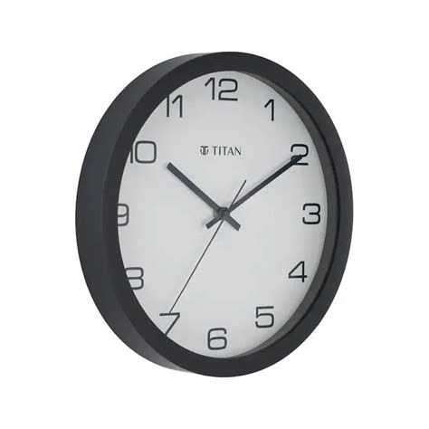 Titan Contemporary White Wall Clock With Silent Sweep Technology 30