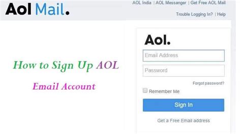 How To Sign Up Aol Email Account Follow The Steps Aol Email Aol