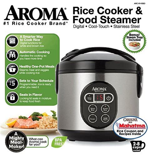 Aroma Housewares Arc 914sbd 8 Cup Cooked Digital Cool Touch Rice