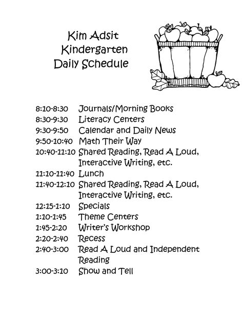 Full Day Kindergarten Kindergarten