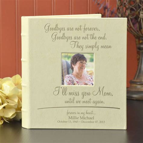 Miss You Mom Personalized Memorial Photo Album