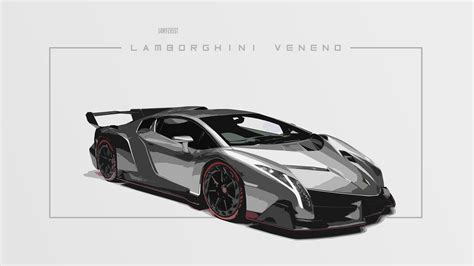 White Lamborghini Veneno Wallpaper 1920x1080