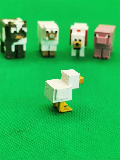 Archivo Stl Chicken Minecraft Pollo Gallina Mob・plan Imprimible En 3d