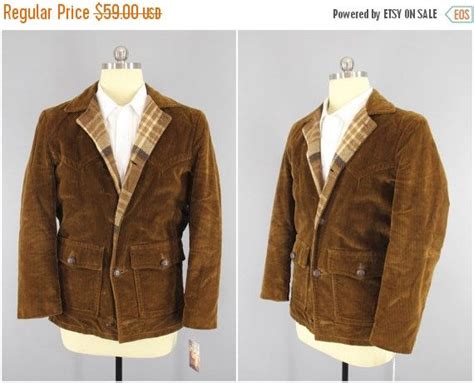 1970s Vintage Corduroy Jacket 70s Corduroy Coat Flannel Etsy