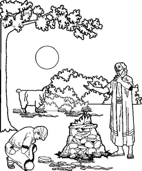 Abraham is one of the most important characters in all of the bible. Abraham Sacrifice Isaac Coloring Page - 2019 Open Coloring ...