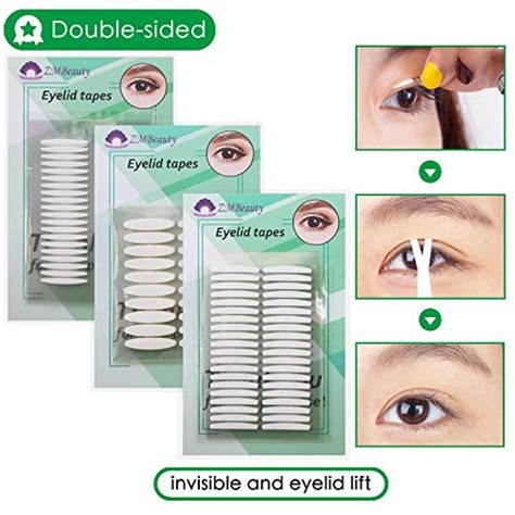 6 Packs Natural Invisible Singledouble Side Eyelid Tapes Stickers