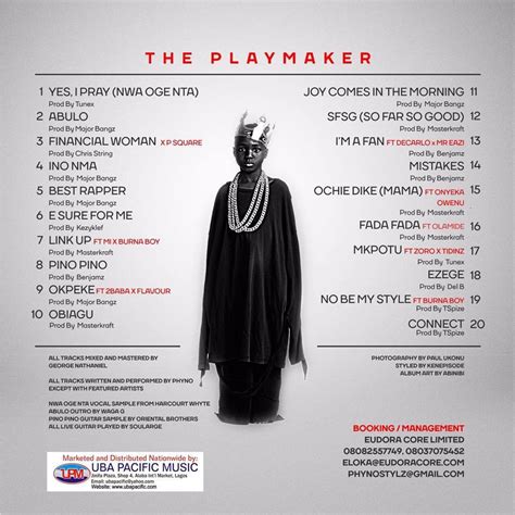 This is my real facebookpage like for free recharge cards an updates, follow me on twitter @phynofino. www.ekpoesito.com: Phyno's 'The Playmaker' album ...