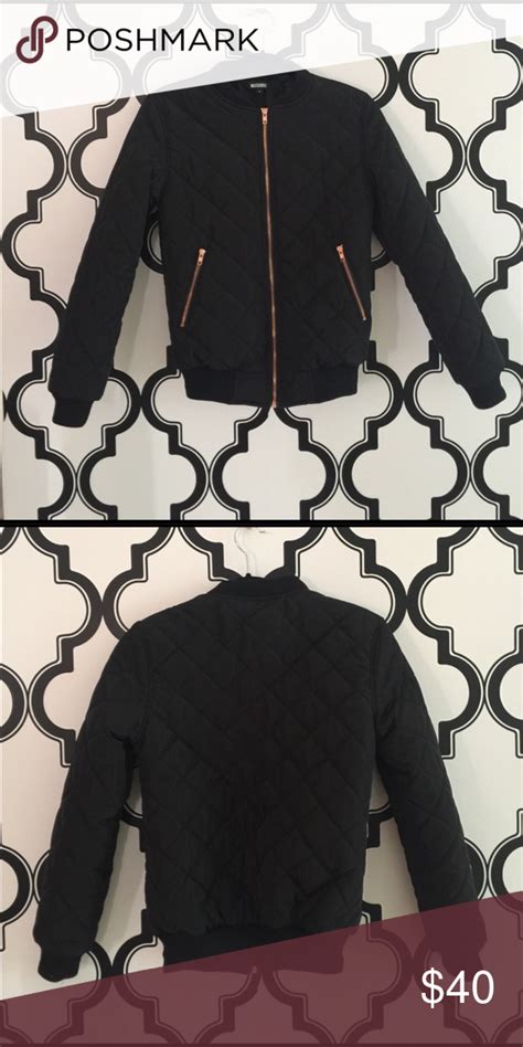 Missguided Black Quilted Bomber Jacket Quilted Bomber Jacket