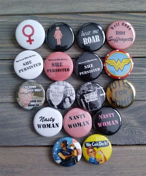 feminist pin pack etsy