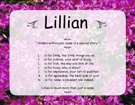 Meaning Of My Name Lilliana Name Meaning Latin