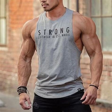 Feitong Brand 2019 Gym Tank Tops Men Elastic Vest O Neck Gyms Tank Top Men Sleeveless Shirts