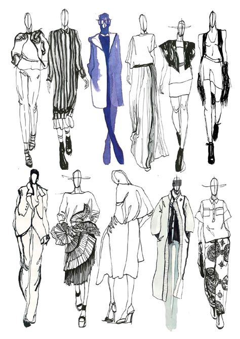 Fashion Sketchbook Fashion Sketches Line Up Fashion Illustrations
