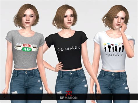 Friends Shirt For Women 01 By Remaron At Tsr Sims 4 Updates