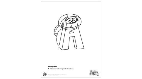 Letter Factory Coloring Book Free Kids Coloring Pages And Printables