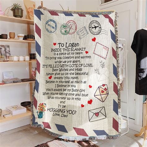 Personalized Love Letter Blanket With Photo Handwriting Etsy
